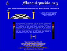 Tablet Screenshot of masonicpaedia.org